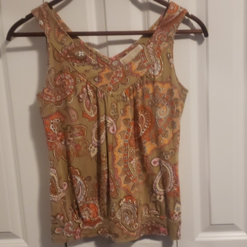 Michael Kors paisley sleeveless shirt